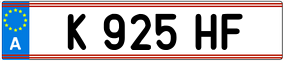 Trailer License Plate